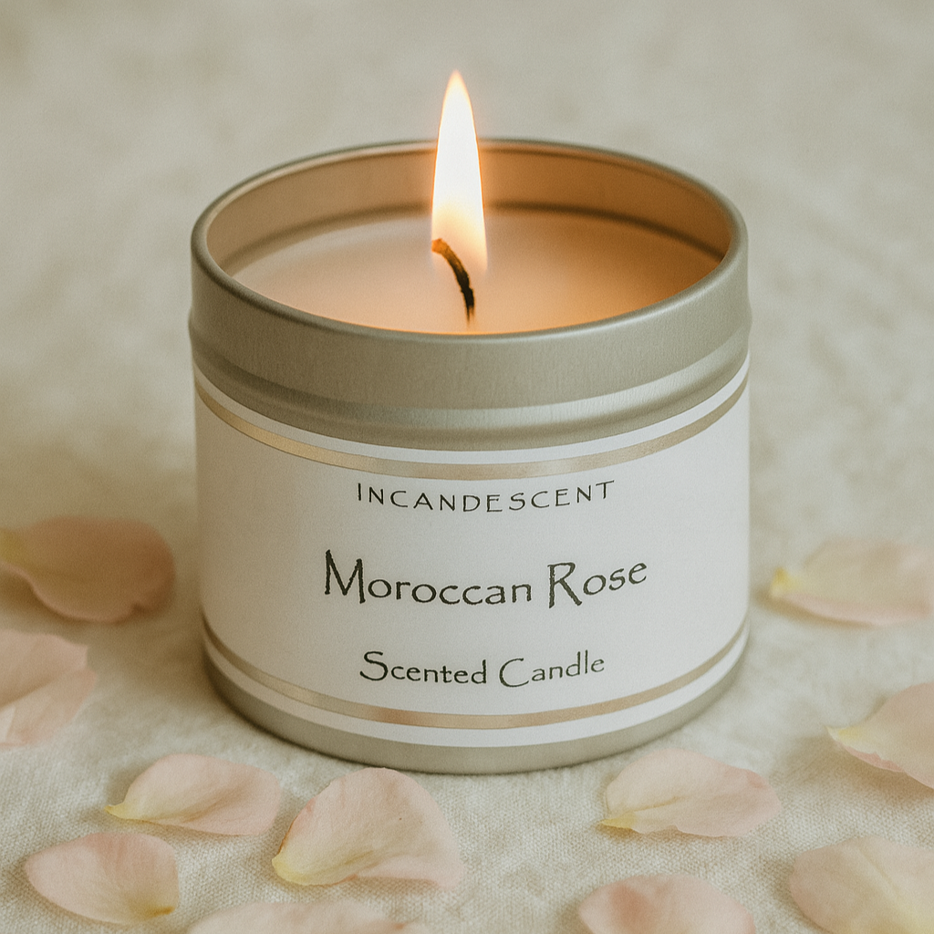 MOROCCAN ROSE tin candle 200g