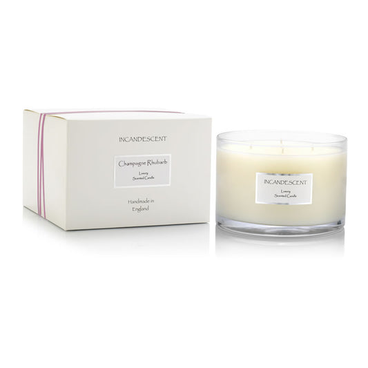 CHAMPAGNE RHUBARB large 4 wick candle 1000g