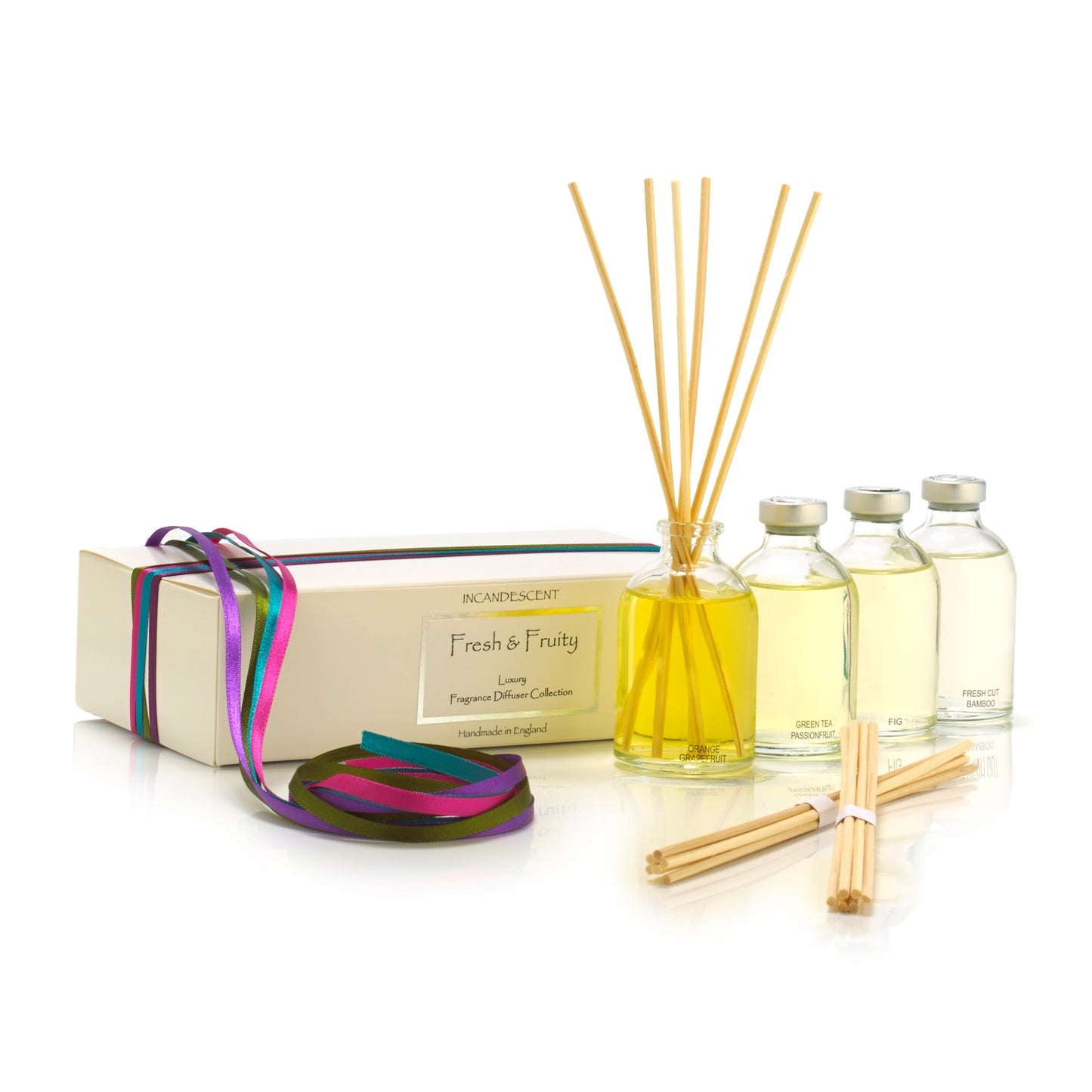 FRESH & FRUITY mini diffuser gift set. 4 x 50ml