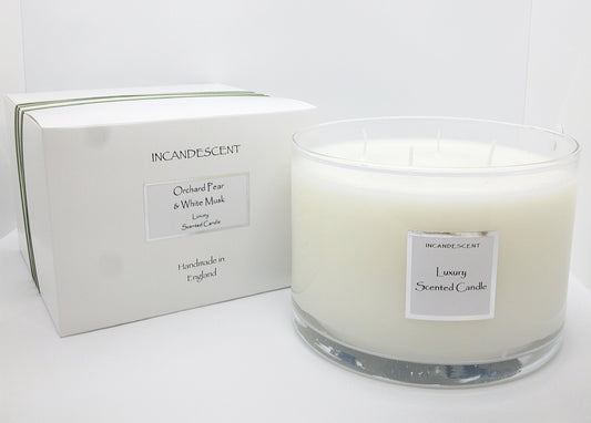 ORCHARD PEAR & WHITE MUSK large 4 wick candle 1000g
