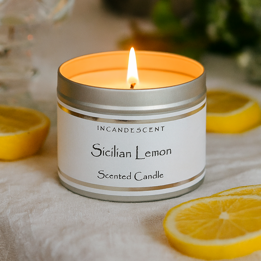 SICILIAN LEMON tin candle 200g