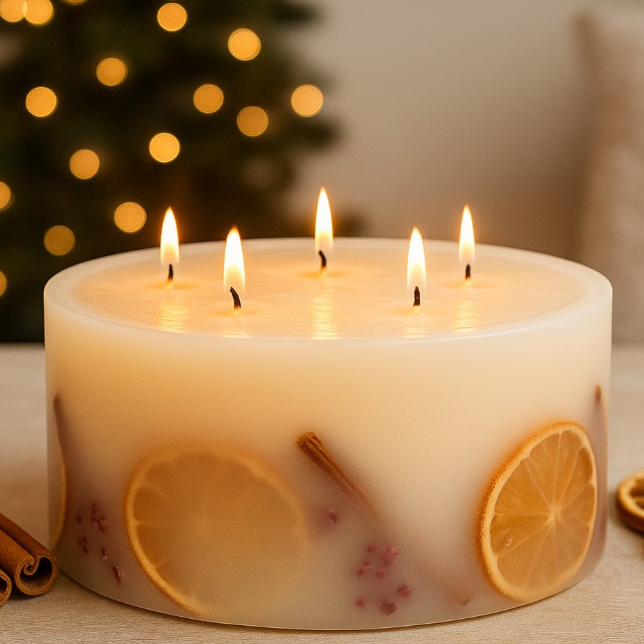 CINNAMON SPICE 200mm 6 wick botanical candle