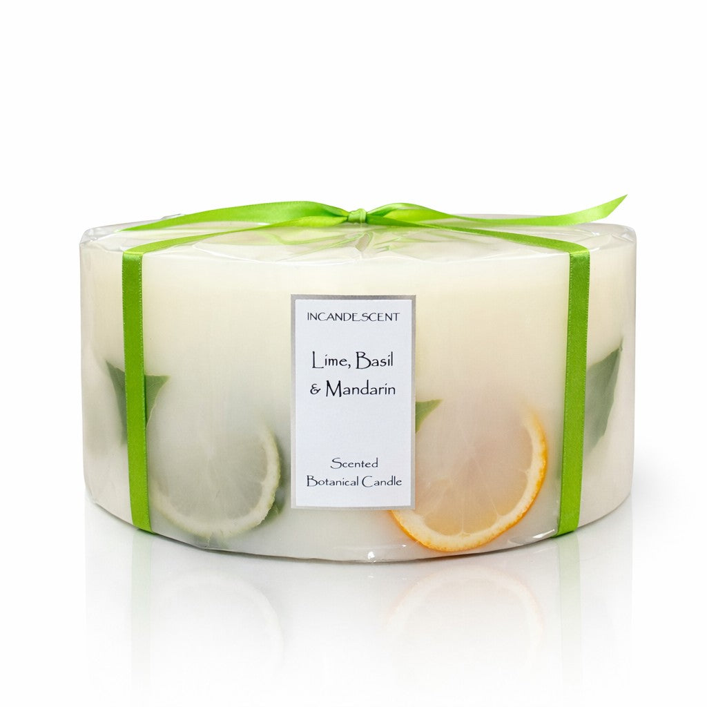 LIME BASIL & MANDARIN 200mm 6 wick botanical candle