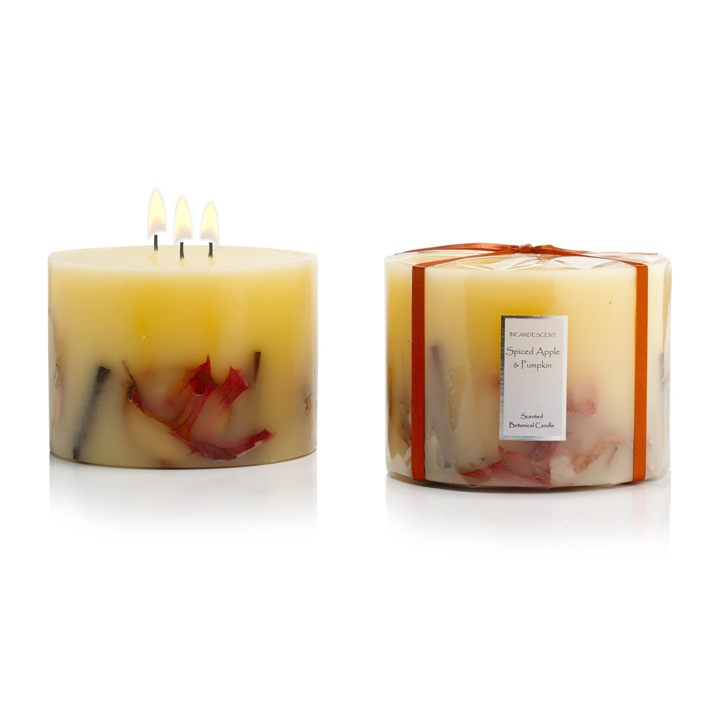 SPICED APPLE & PUMPKIN 150mm 3 wick botanical candle